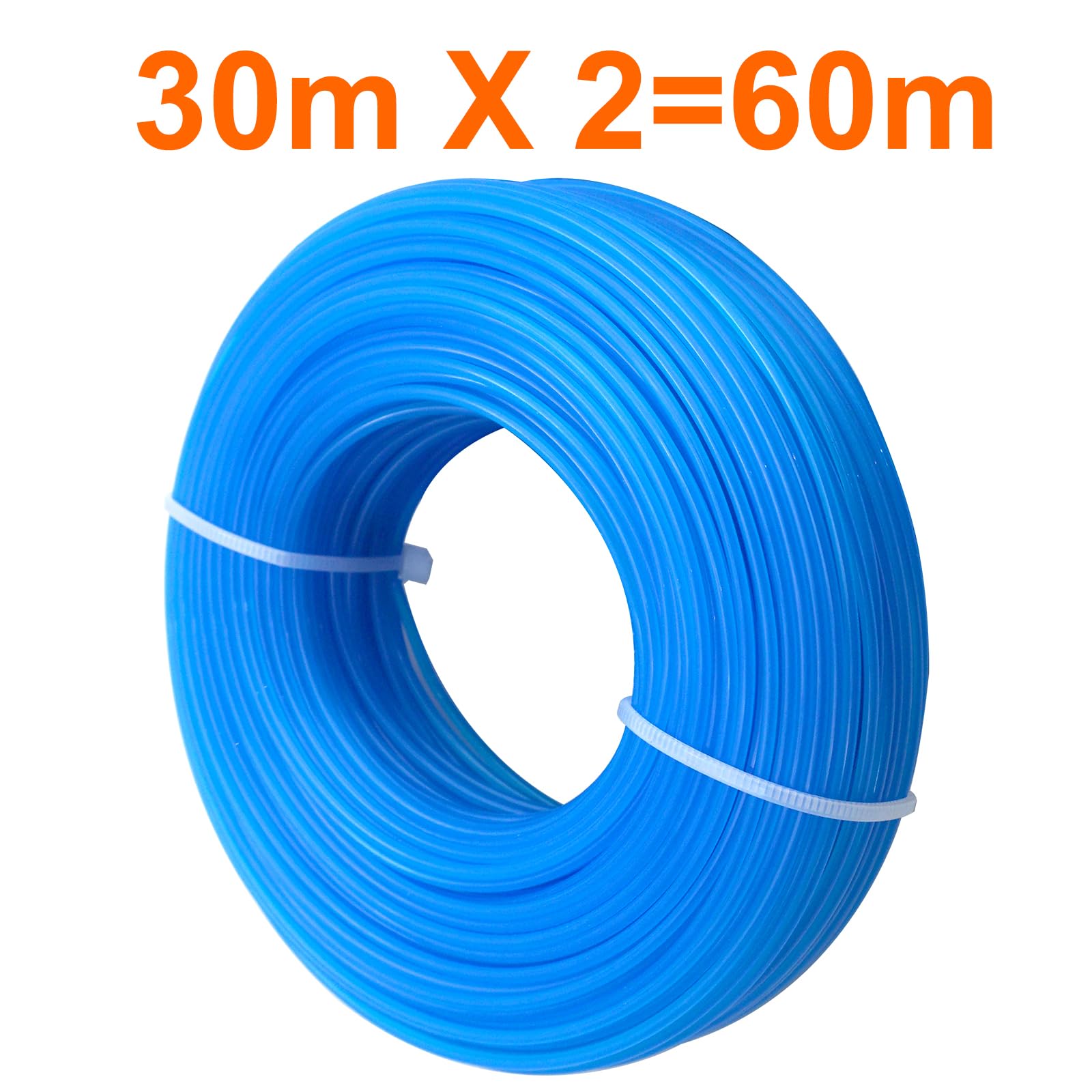Akuoly nylon trimmer line 0.065 diameter with round profile.