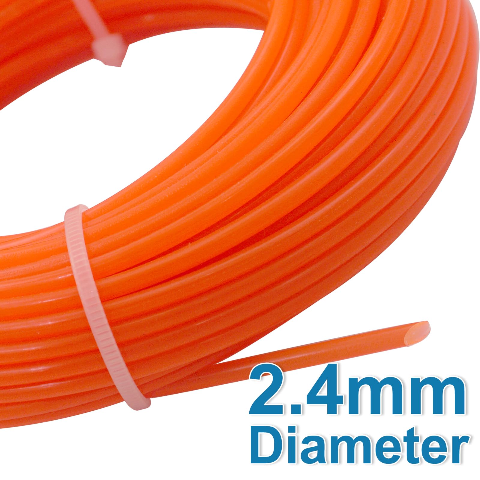 Akuoly orange spool display aids quick identification and restocking.