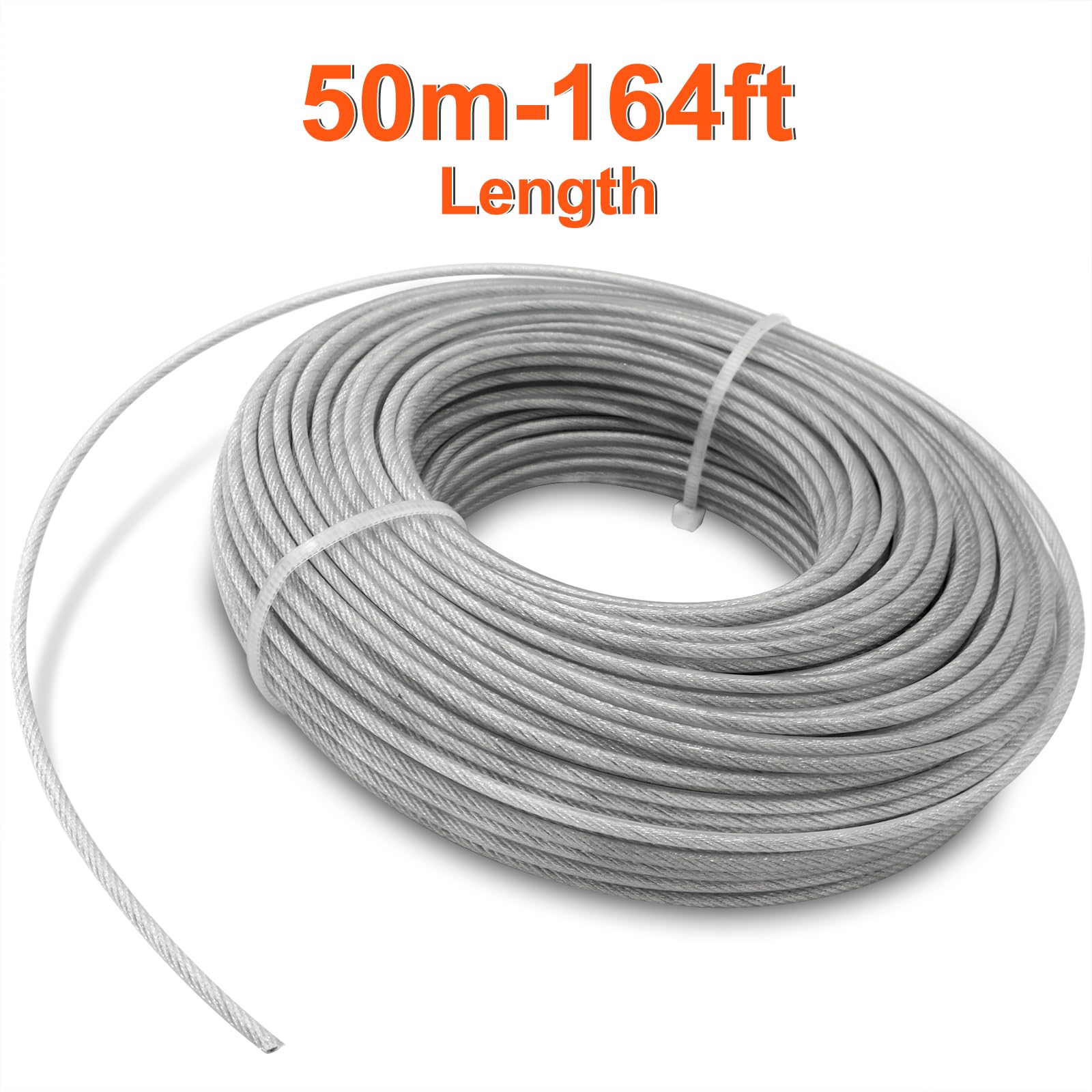 Akuoly round trimmer line 2.4 mm for heavy-duty cutting