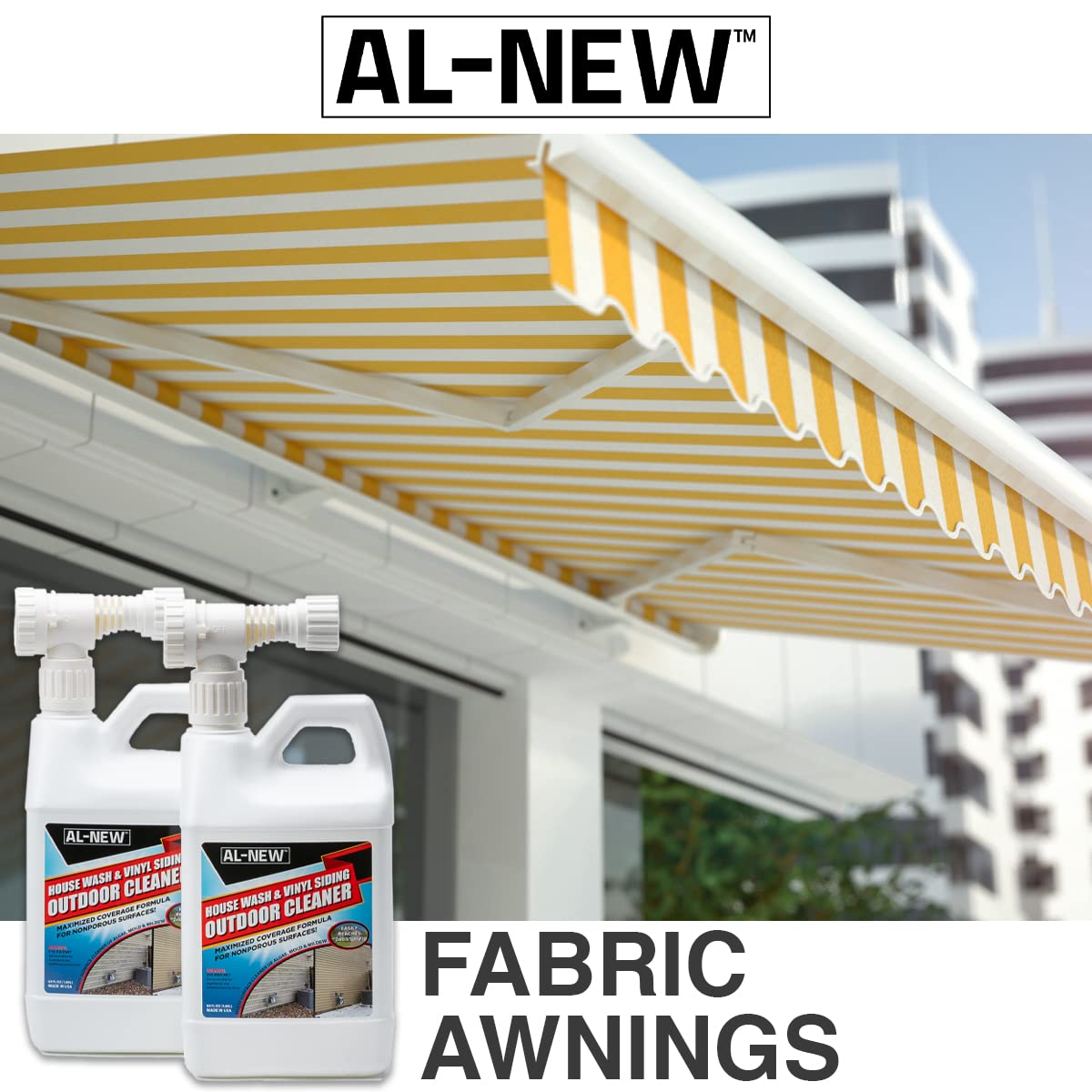 AL-NEW Outdoor Cleaner refreshes plastic outdoor furniture with easy spray application