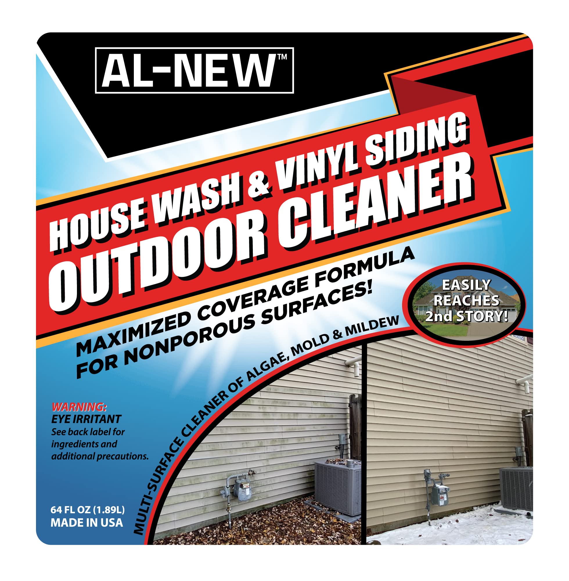 AL-NEW Outdoor Cleaner non-bleach formula safe for lawn and landscaping