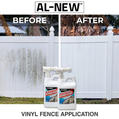 AL-NEW Outdoor Cleaner for vinyl fencing enhances curb appeal and cleanliness