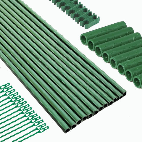 Alabzphsia 14-inch garden stake stabilizes tomato plants for upright growth