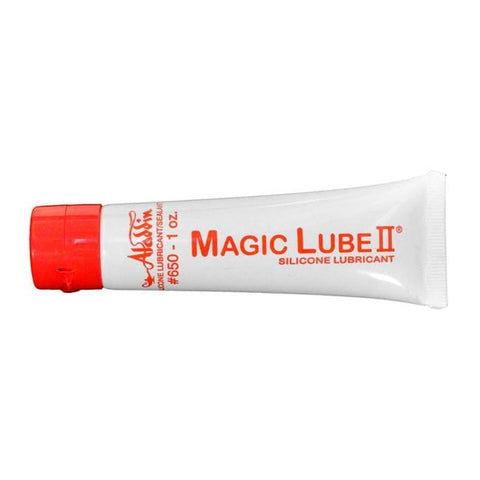 Aladdin Magic Lube II silicone 1oz bottle eases moving o-rings for smooth operation.