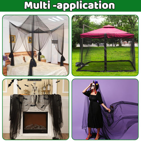 Alaeseje netting used for Halloween decor and DIY.