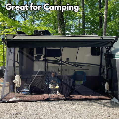 Alaeseje netting hangs easily on patios for quick setup.