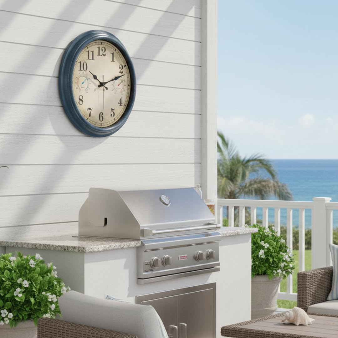Alarllok easy-setup patio clock ready with simple battery installation.
