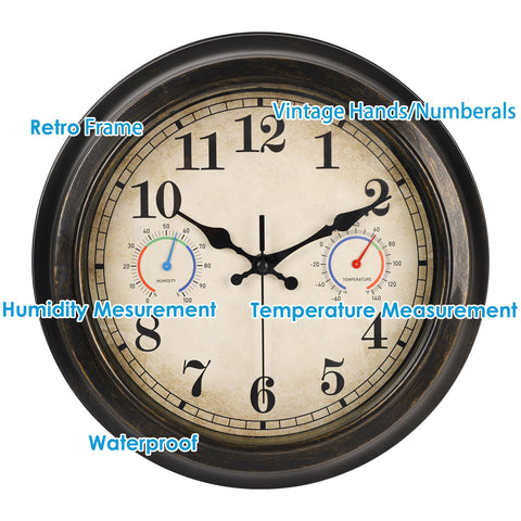 Alarllok outdoor clock easy-read dial supports quick time checks.