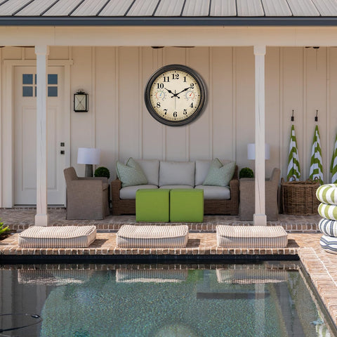 Alarllok retro bronze dial enhances decor while keeping accurate time.