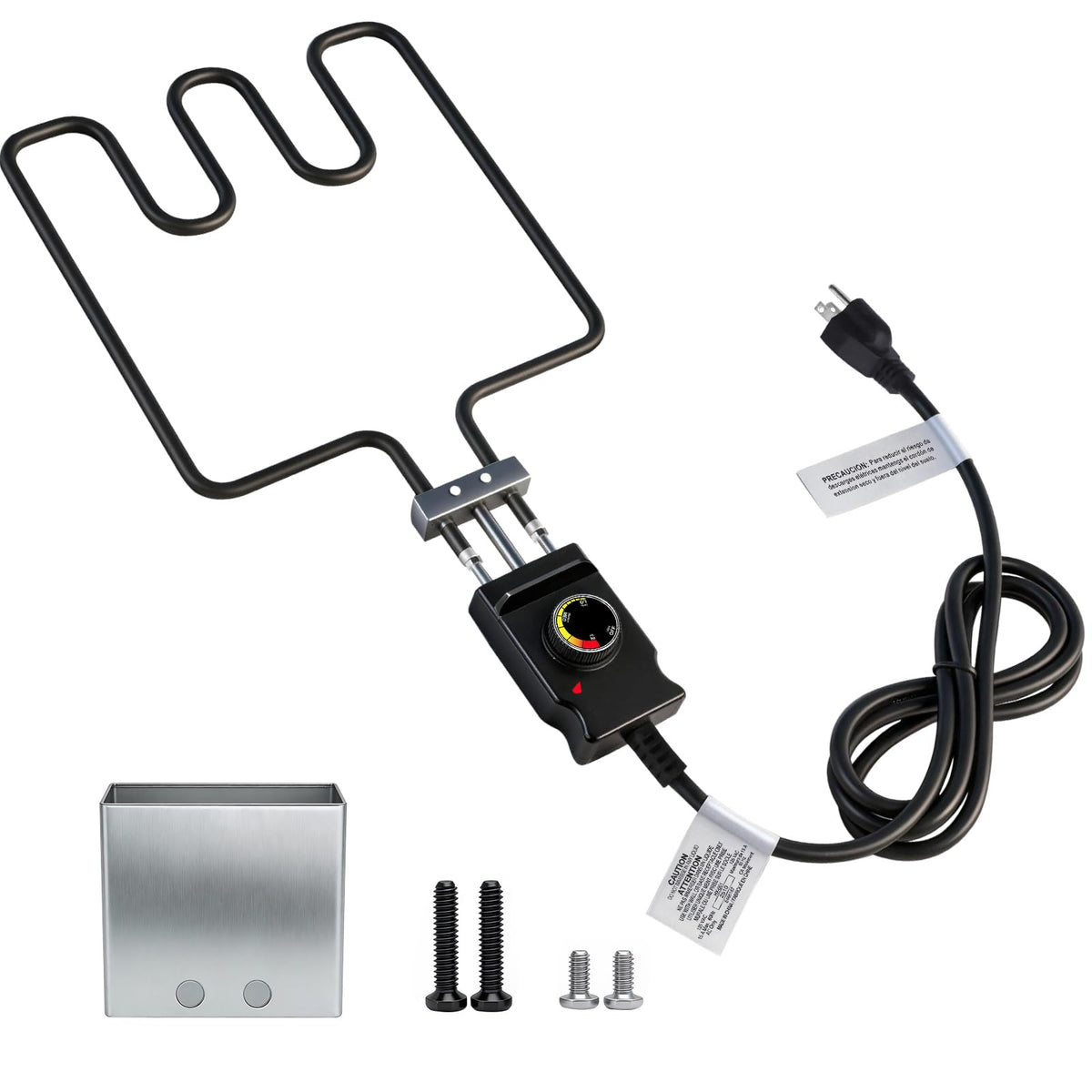 ALAYAO 1500W heating element for smoker delivers steady heat and denser smoke.