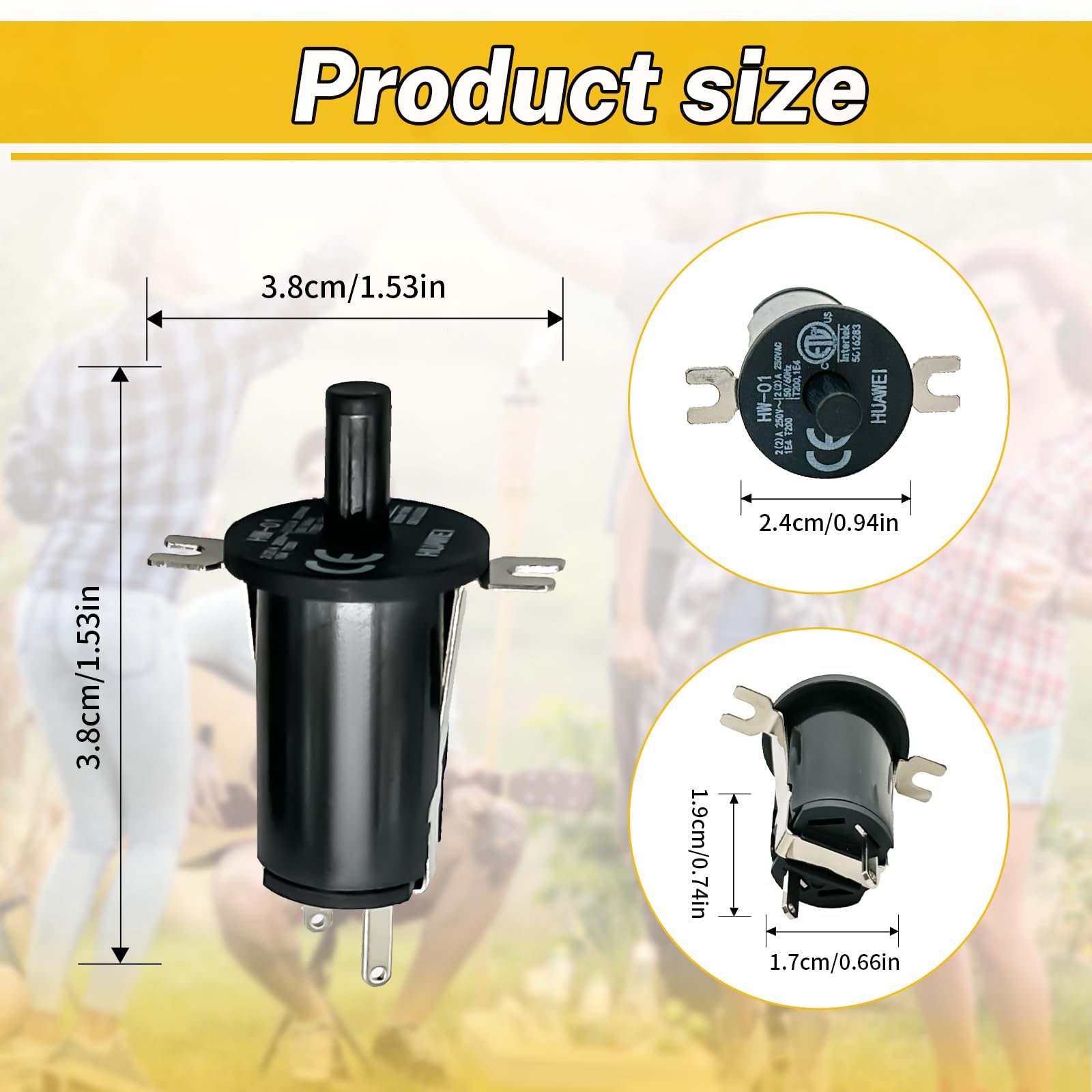 ALAYAO 3-pack replacement switches with screws for quick, affordable grill repairs.