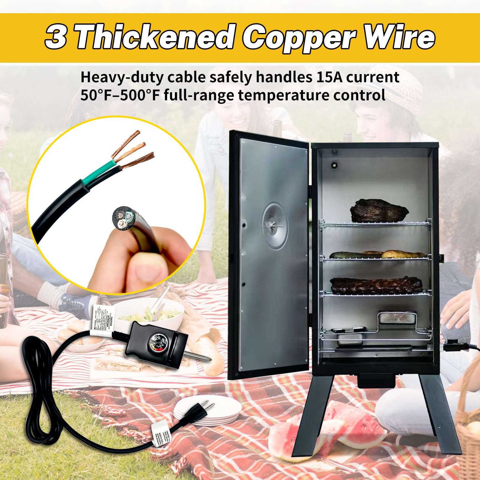 ALAYAO Masterbuilt-compatible heating element MB20070122 ensures quick DIY replacement.