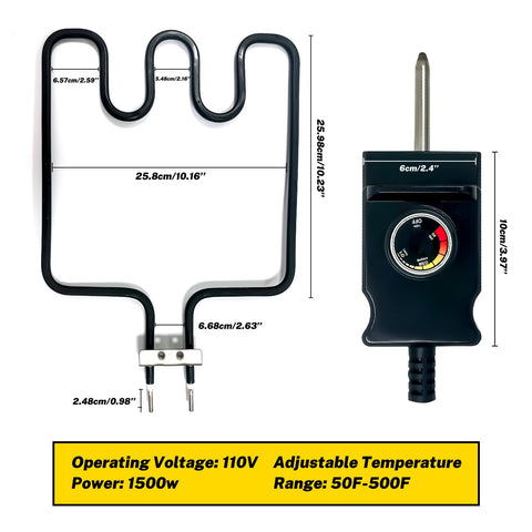 ALAYAO thermostat controller cord kit provides precise temperature control for Masterbuilt smokers.