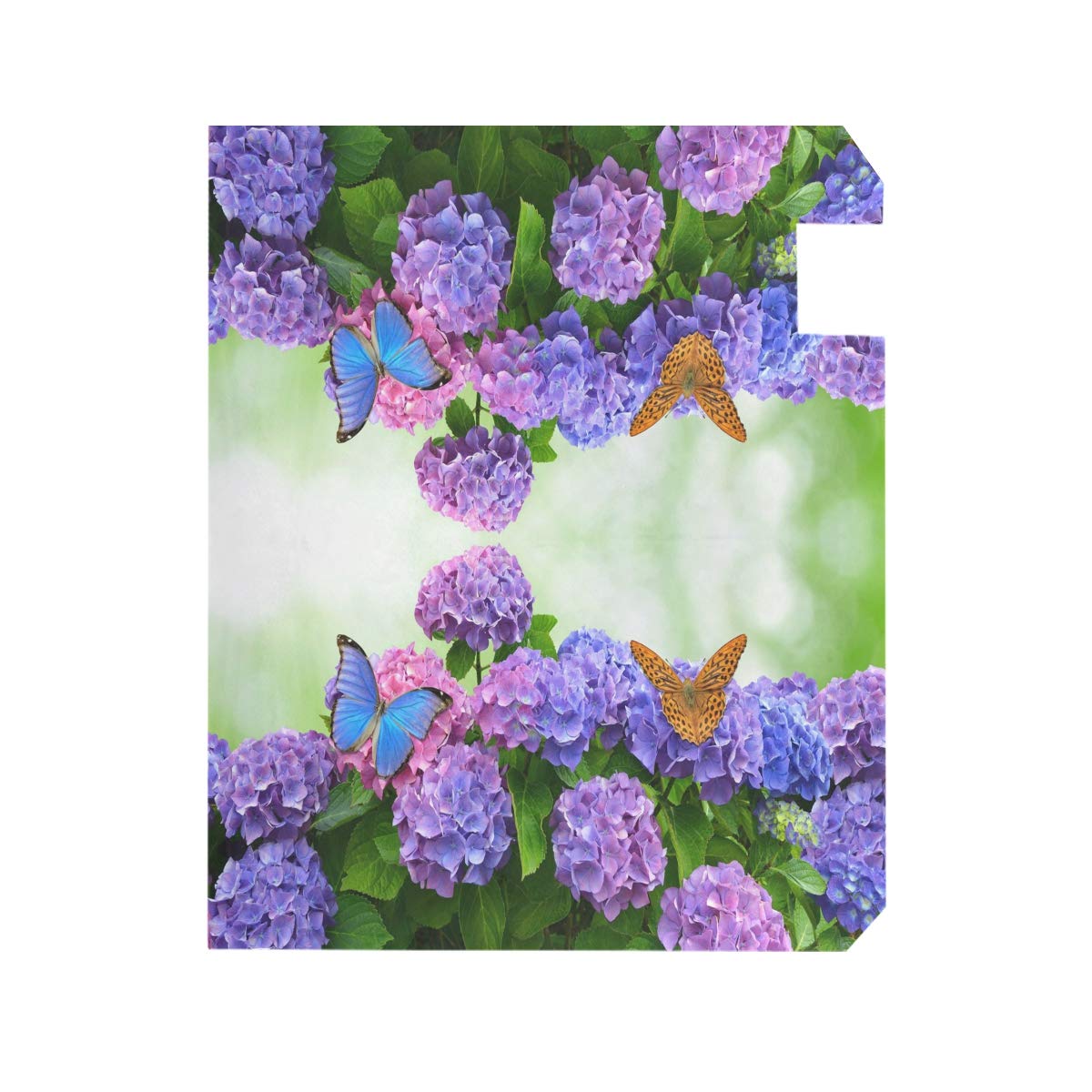 ALAZA hydrangea design endures outdoor conditions with durable printing