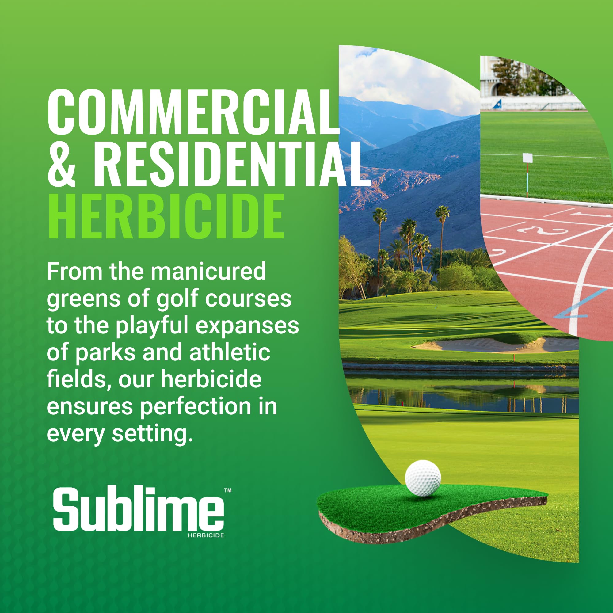 Albaugh Sublime applied at a sod farm for weed suppression across turf