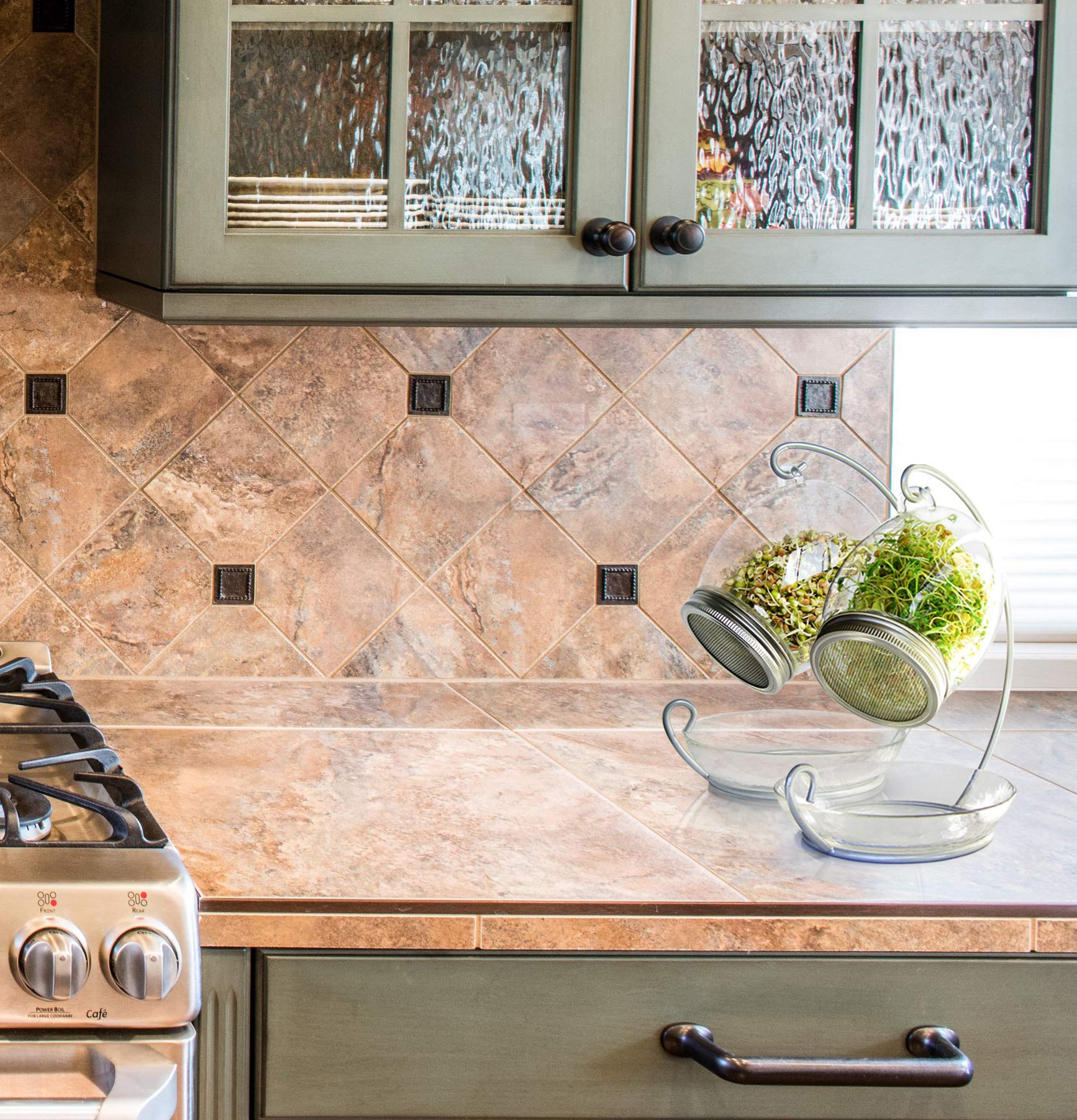 ALCEDIA decorative indoor sprouter complements home decor while supporting fresh greens.