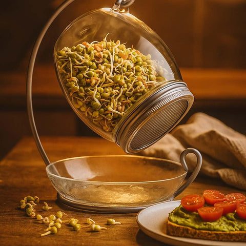ALCEDIA easy home sprouting kit helps you grow sprouts with minimal effort.