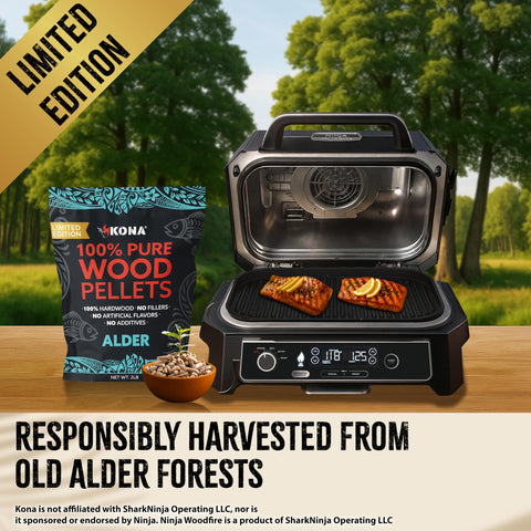 Alder smoke aroma enhances salmon with a delicate, Pacific Northwest-inspired flavor.