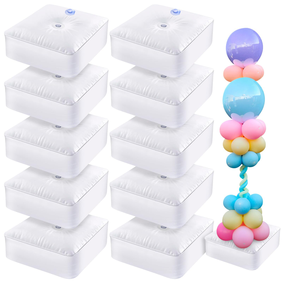 ALDMIO water bag 4-pack stabilizes balloon arches for outdoor events.