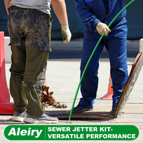 Aleiry sewer jet kit cleaning tools include corsage pin and tape.