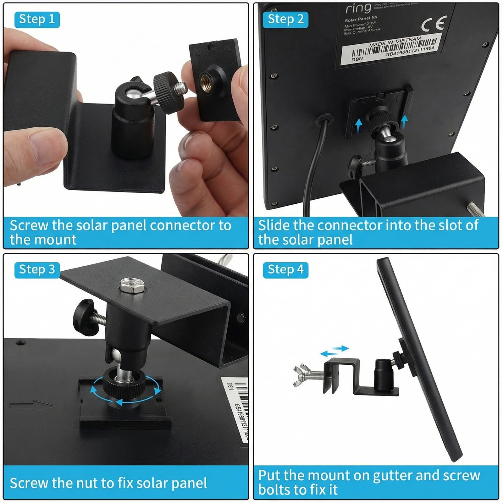 AlertCAM easy installation with no drilling required