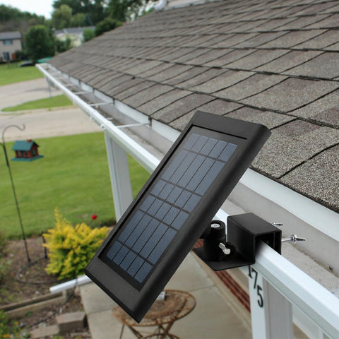 AlertCAM secure hold keeps solar panel in place during wind and rain