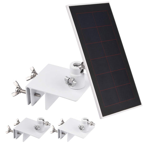 ALERTCAM gutter mount side view for durable outdoor use with Arlo panel