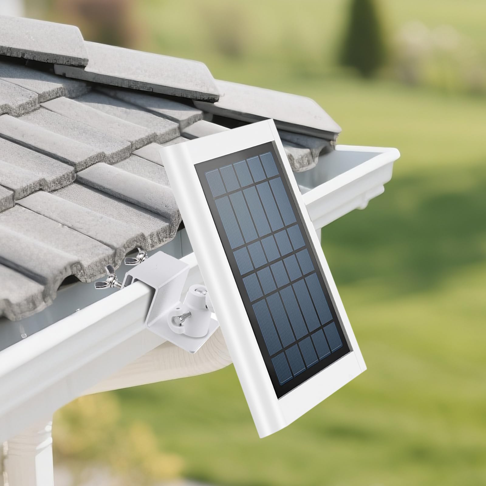 Gutter width measurement guidance for ALERTCAM mount