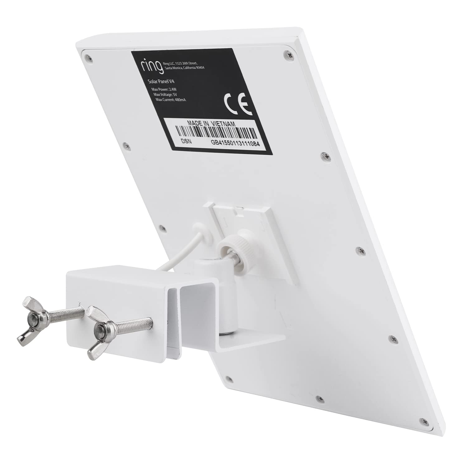 AlertCAM secure hold keeps solar panel steady, reducing repositioning throughout the day.