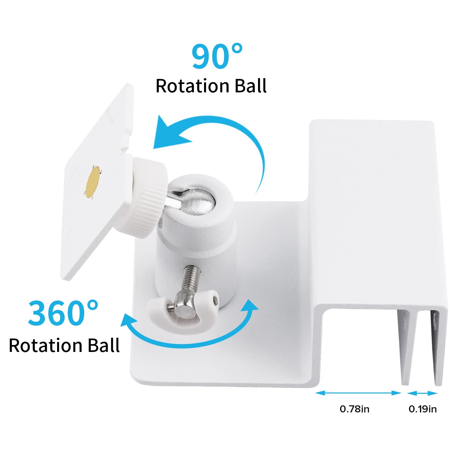 AlertCAM weatherproof aluminum mount withstands elements for reliable, long-lasting performance.