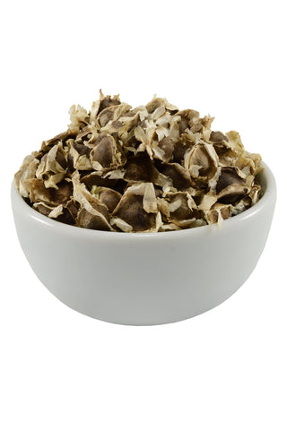 Close-up view of Alfabel Moringa PKM1 seeds highlights premium quality.