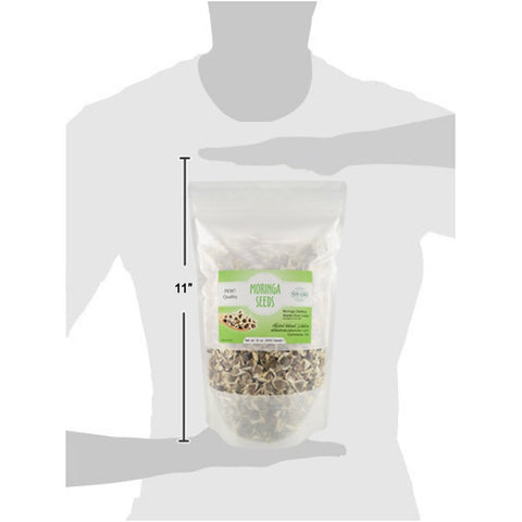 Alfabel Moringa PKM1 resealable pouch keeps seeds fresh for future use.