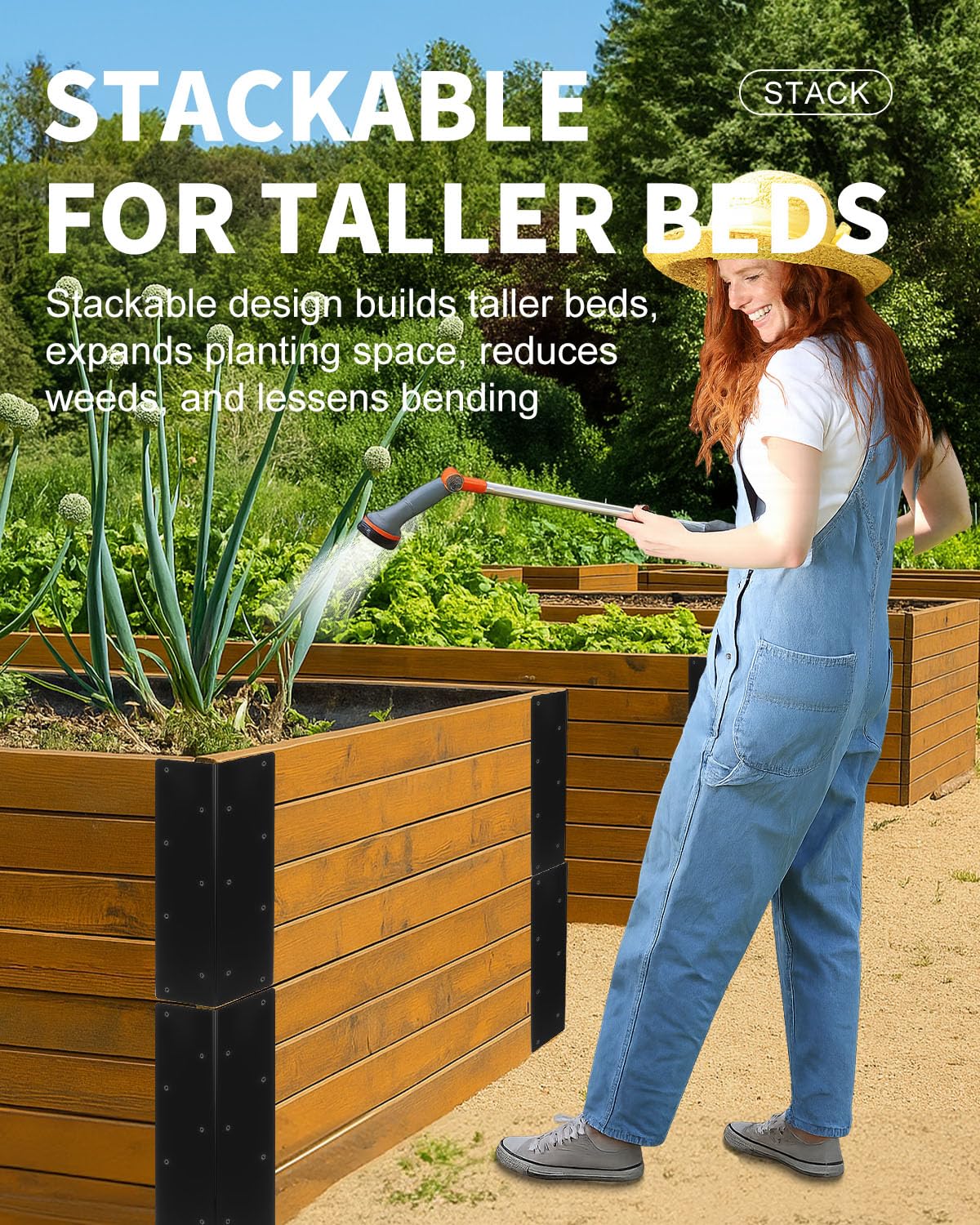 Alffun easy-installation garden bracket simplifies quick setup for beds and frames.
