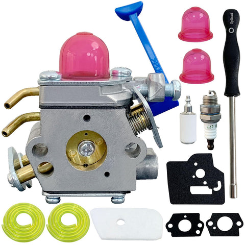 ALFUL Ruixing 128LD carburetor front view for Husqvarna trimmers, aiding fuel delivery.