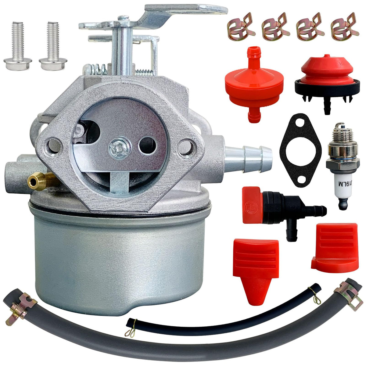 ALFUL Ruixing 640052 carburetor box view shows complete kit for Tecumseh engines.