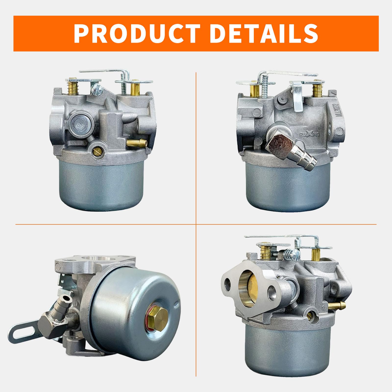 ALFUL Ruixing 640084B carburetor packaged with hose, filter, clamps