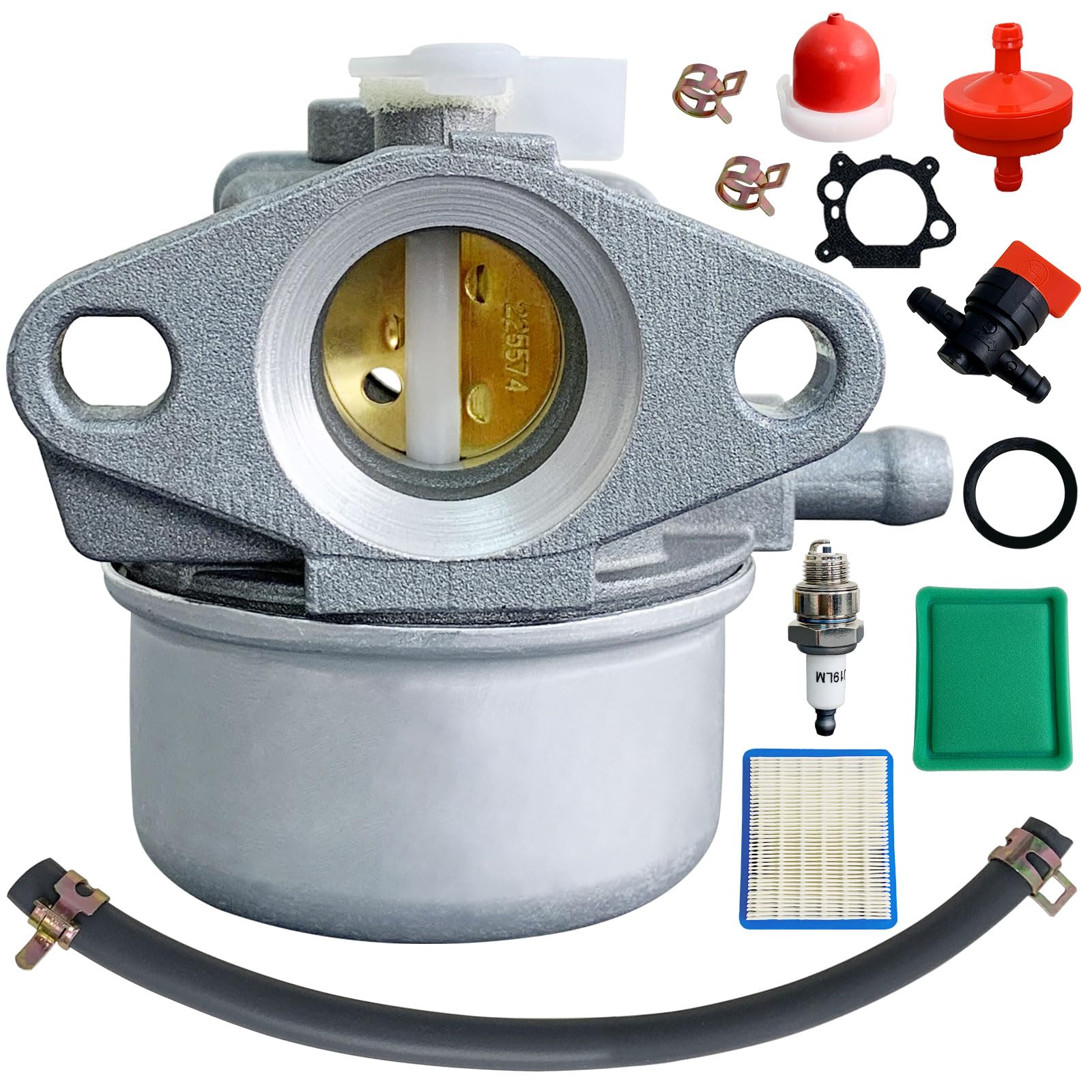 ALFUL Ruixing 799868 carburetor front view showing compatibility with Briggs & Stratton engines