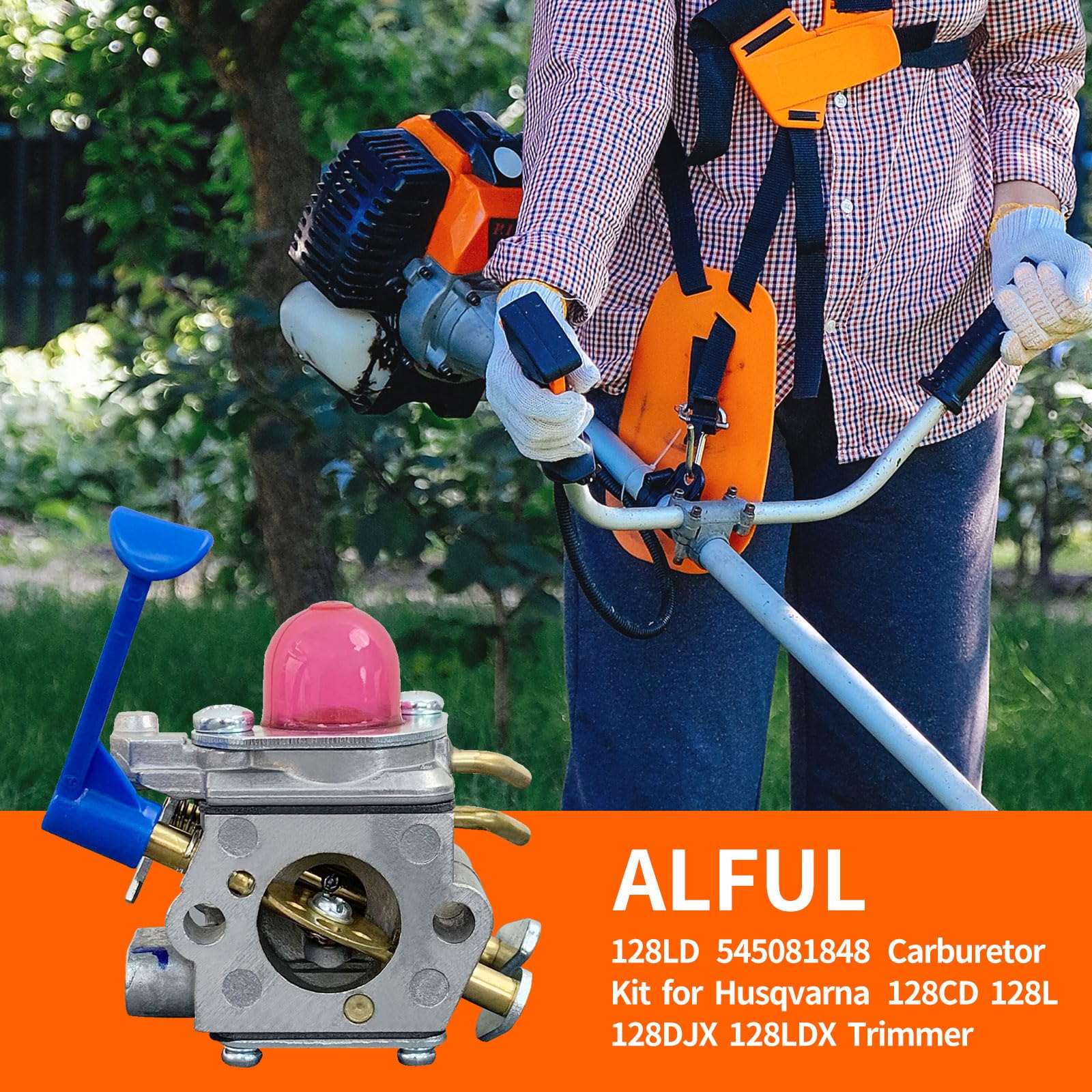 ALFUL Ruixing carburetor gasket set image emphasizes reliable seals and longevity.