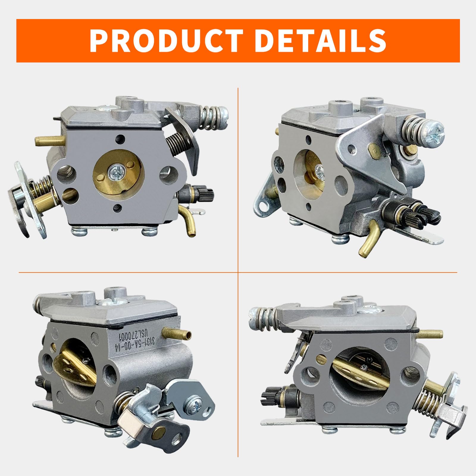 ALFUL Ruixing carburetor for Poulan 2050 fit shows precise mounting and easy replacement.