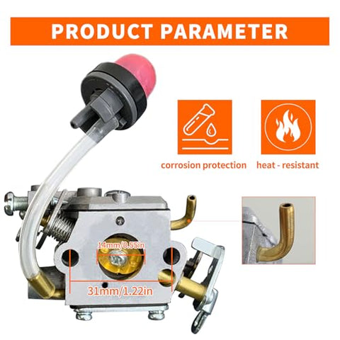 ALFUL Ruixing fuel lines designed for Poulan Pro 42cc chainsaws.