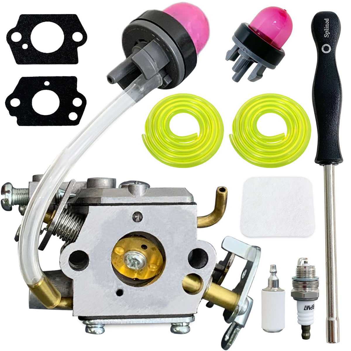 ALFUL Ruixing PR4218 carburetor kit for Poulan Pro, ready to replace worn parts.