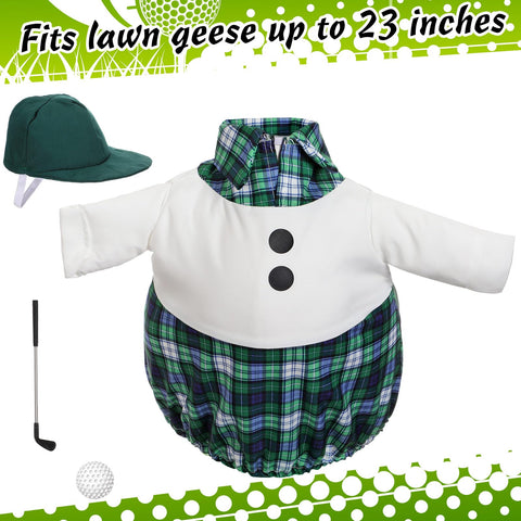 AliceSet golf club accessory pairs with goose statue for festive yard decor.