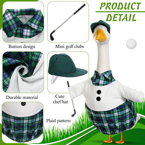 AliceSet golfer hat completes the costume for outdoor showpieces.