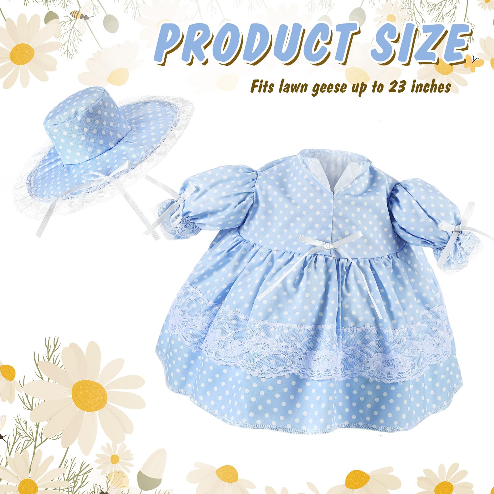 Aliceset daisy hat goose outfit adds bright spring charm to garden decor