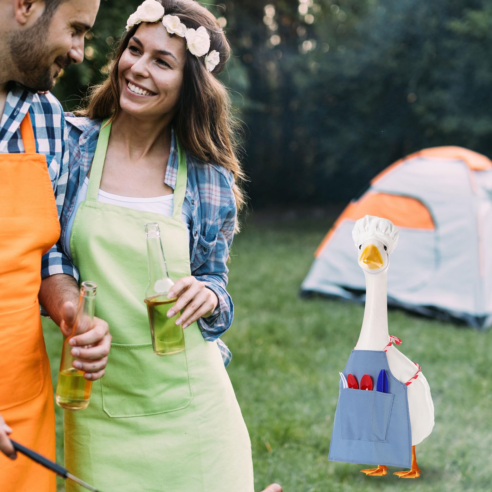 AliceSet goose outfit party-decor: ideal for lawn parties and garden celebrations