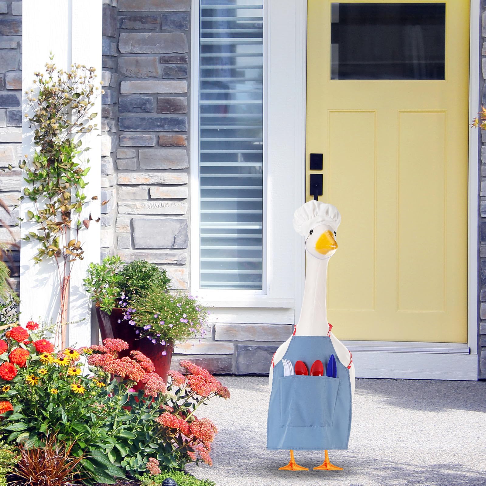 AliceSet goose statue 23in-fit: tailored for 23-inch statues for seamless dressing