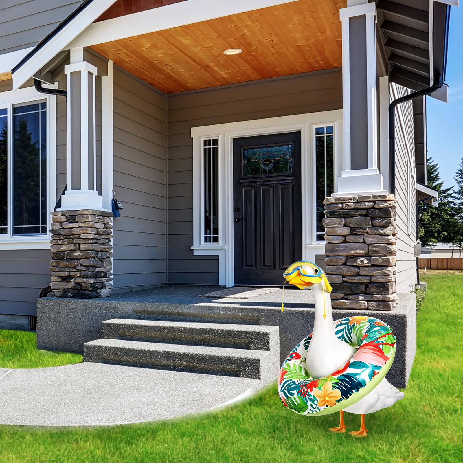 Aliceset versatile lawn decor boosts summer ambiance at pool parties