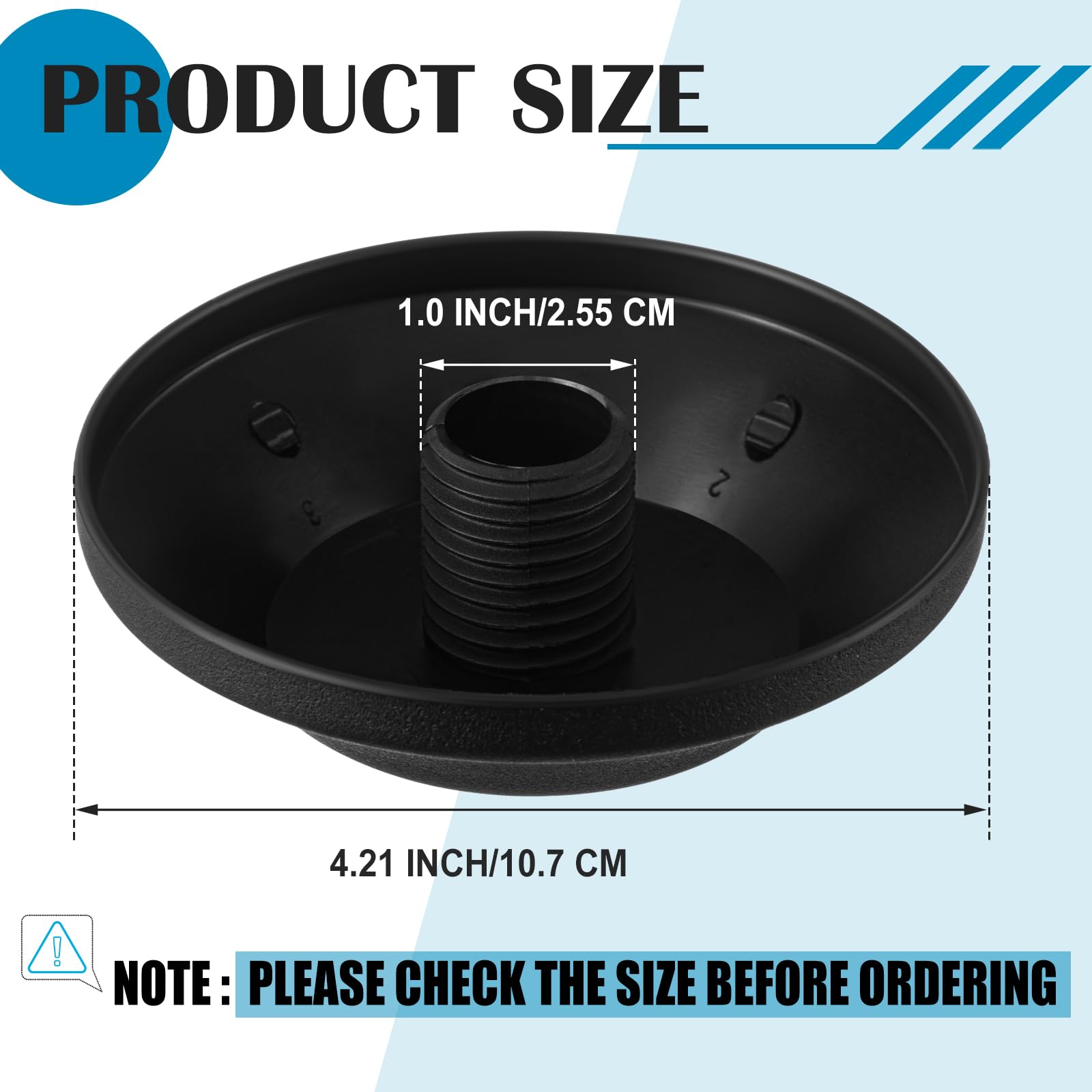 Aliceset tip caps installed easily with a simple screw-on action