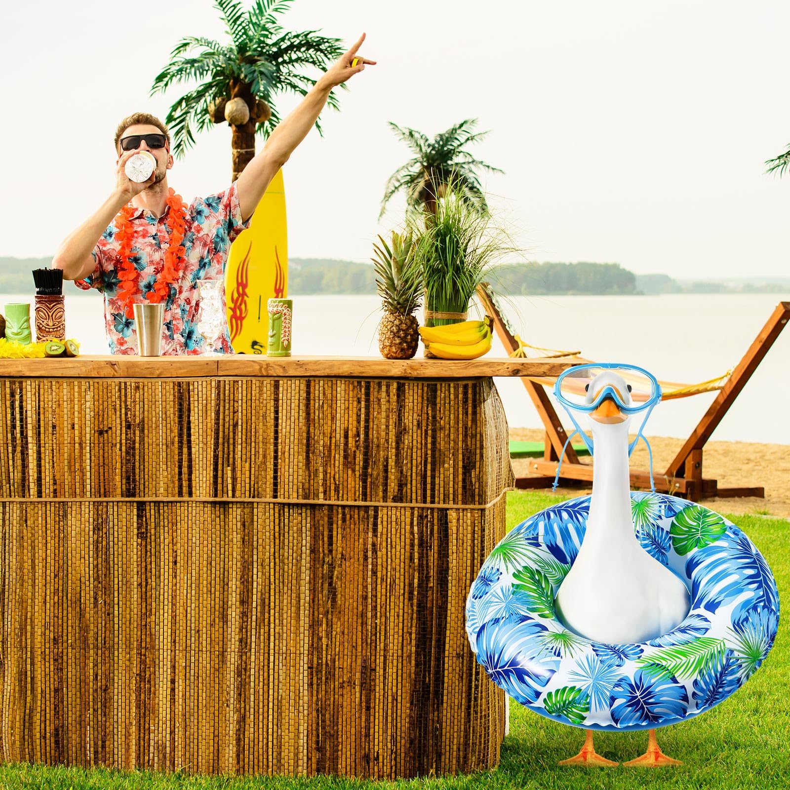 Aliceset garden party decor creates a colorful focal point in outdoor spaces.