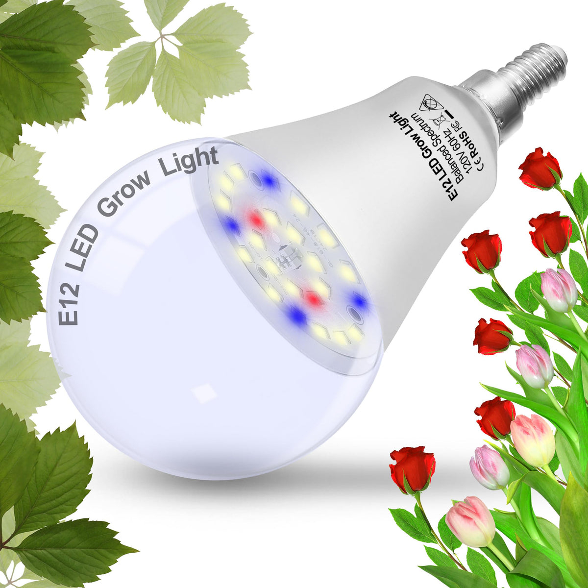 ALIDE candelabra grow light bulb in lamp for indoor plants